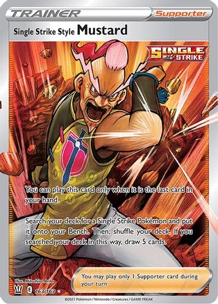 Single Strike Style Mustard (Full Art) 163/163/163 - Ultra Rare - Holofoil