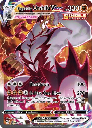 Single Strike Urshifu VMAX (Alternate Art Secret) 168/163/163 - Secret Rare - Holofoil