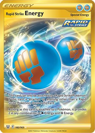 Rapid Strike Energy (Secret) 182/163/163 - Secret Rare - Holofoil