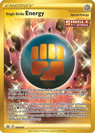 Single Strike Energy (Secret) 183/163/163 - Secret Rare - Holofoil