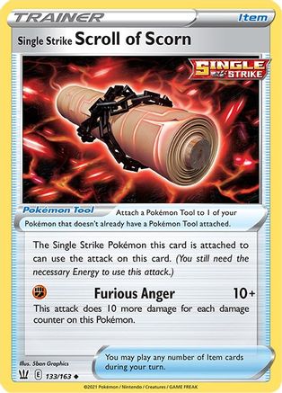 Single Strike Scroll of Scorn 133/163/163 - Uncommon
