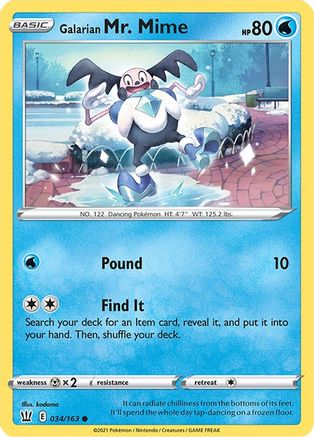 Galarian Mr. Mime 034/163/163 - Common