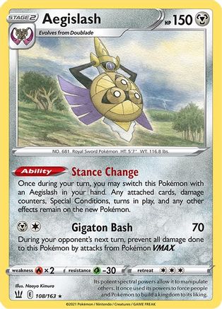 Aegislash (108) 108/163/163 - Rare