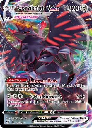 Corviknight VMAX 110/163/163 - Ultra Rare - Holofoil