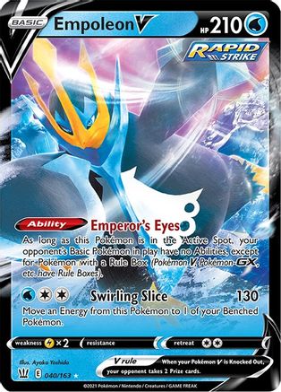 Empoleon V 040/163/163 - Ultra Rare - Holofoil