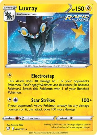 Luxray 048/163/163 - Holo Rare - Holofoil
