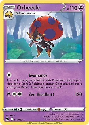 Orbeetle 065/163/163 - Holo Rare - Holofoil