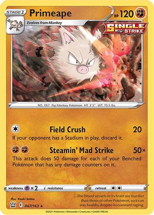 Primeape 067/163/163 - Rare