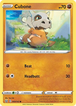 Cubone 069/163/163 - Common