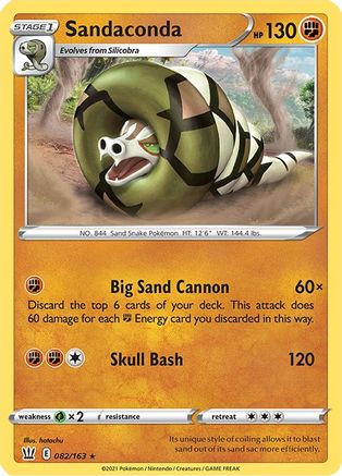 Sandaconda 082/163/163 - Holo Rare - Holofoil