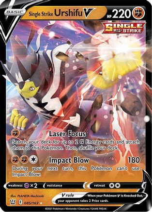 Single Strike Urshifu V 085/163/163 - Ultra Rare - Holofoil