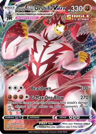 Single Strike Urshifu VMAX 086/163/163 - Ultra Rare - Holofoil