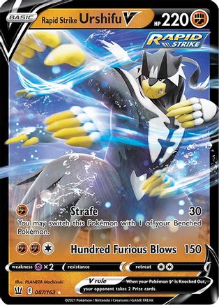 Rapid Strike Urshifu V 087/163/163 - Ultra Rare - Holofoil