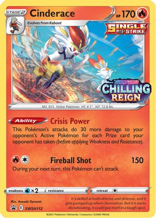 Cinderace SWSH112/307 - Promo - Holofoil
