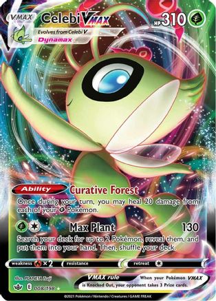 Celebi VMAX 008/198/198 - Ultra Rare - Holofoil