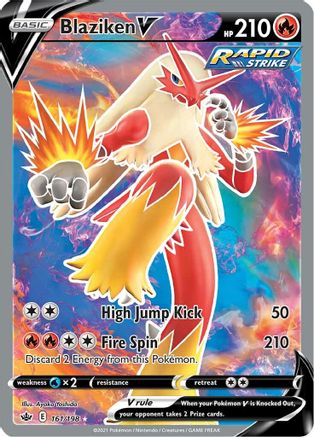 Blaziken V (Full Art) 161/198/198 - Ultra Rare - Holofoil
