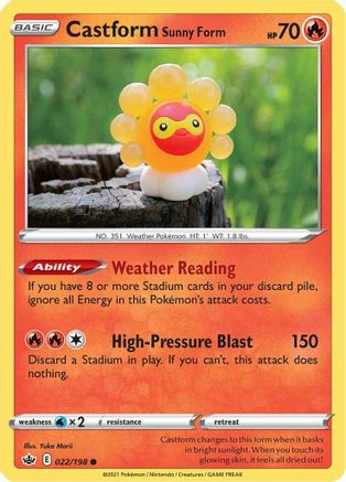Castform Sunny Form 022/198/198 - Common