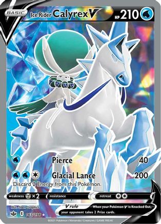 Ice Rider Calyrex V (Full Art) 163/198/198 - Ultra Rare - Holofoil
