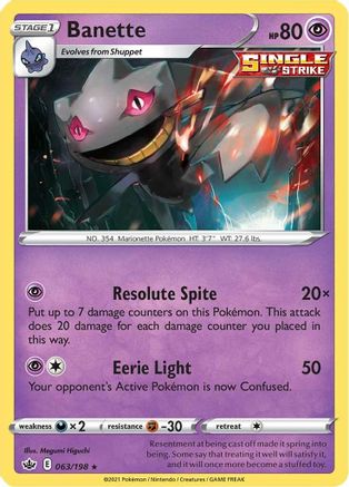 Banette 063/198/198 - Rare