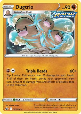 Dugtrio 077/198/198 - Rare