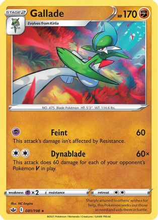 Gallade 081/198/198 - Rare