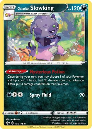 Galarian Slowking 098/198/198 - Holo Rare - Holofoil