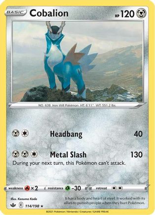 Cobalion 114/198/198 - Holo Rare - Holofoil