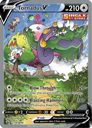 Tornadus V (Alternate Full Art) 185/198/198 - Ultra Rare - Holofoil