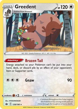 Greedent 128/198/198 - Holo Rare - Holofoil