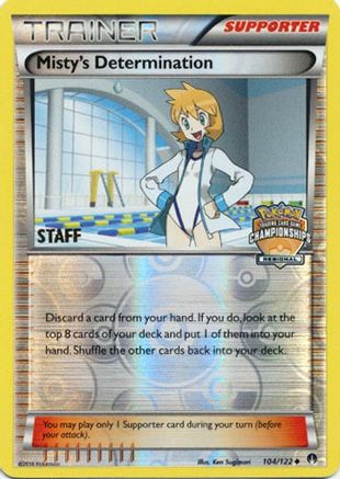 Misty's Determination 104/122 - Promo - Reverse Holofoil