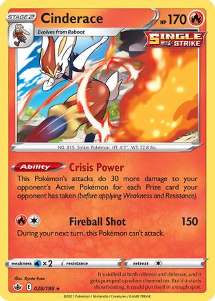 Cinderace 028/198 - Rare