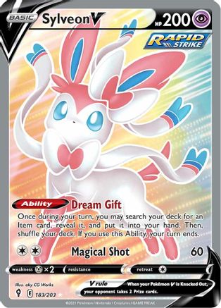 Sylveon V (Full Art) 183/203/203 - Ultra Rare - Holofoil
