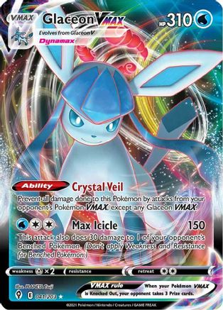 Glaceon VMAX 041/203/203 - Ultra Rare - Holofoil