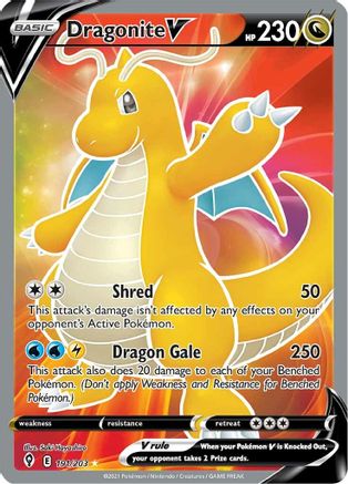 Dragonite V (Full Art) 191/203/203 - Ultra Rare - Holofoil