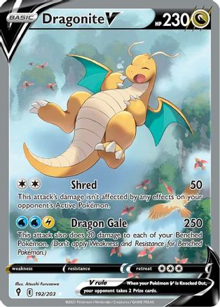 Dragonite V (Alternate Full Art) 192/203/203 - Ultra Rare - Holofoil