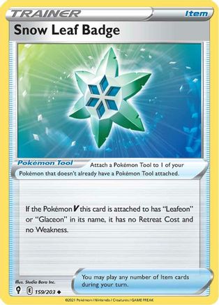 Snow Leaf Badge 159/203/203 - Uncommon
