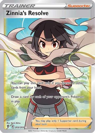 Zinnia's Resolve (Full Art) 203/203/203 - Ultra Rare - Holofoil