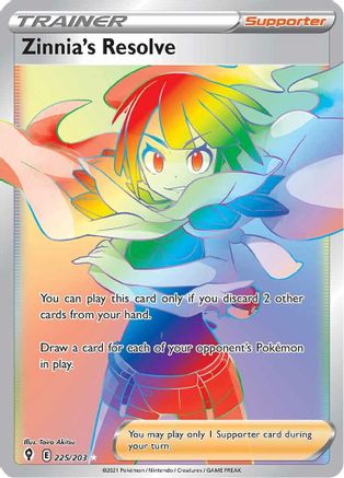 Zinnia's Resolve (Secret) 225/203/203 - Secret Rare - Holofoil