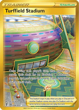 Turffield Stadium (Secret) 234/203/203 - Secret Rare - Holofoil