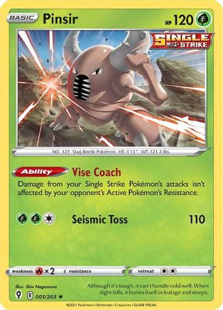 Pinsir 001/203/203 - Rare