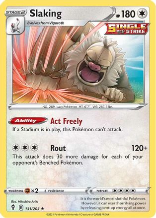 Slaking 131/203/203 - Holo Rare - Holofoil