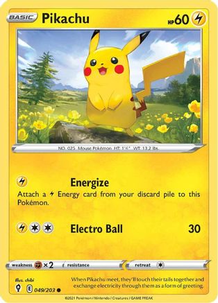 Pikachu 049/203/203 - Common