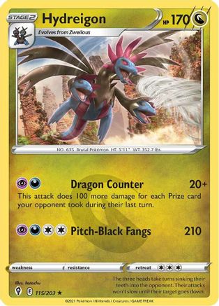 Hydreigon 115/203/203 - Holo Rare - Holofoil