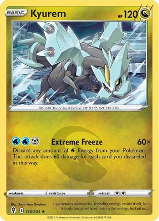 Kyurem 116/203/203 - Holo Rare - Holofoil