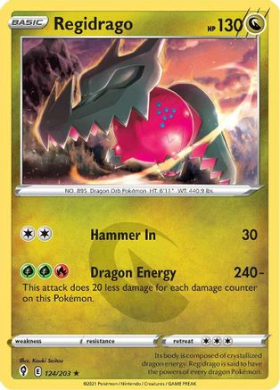 Regidrago 124/203/203 - Holo Rare - Holofoil
