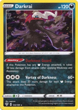 Darkrai 105/189 - Promo - Holofoil