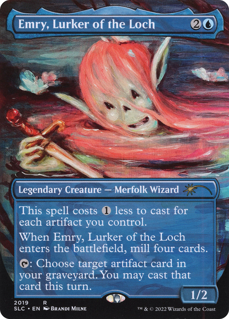 Emry, Lurker of the Loch (Borderless) [Secret Lair 30th Anniversary Countdown Kit]