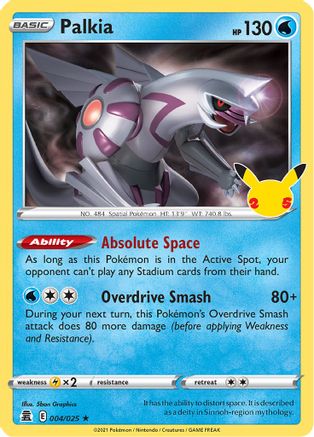 Palkia 004/025/25 - Holo Rare - Holofoil