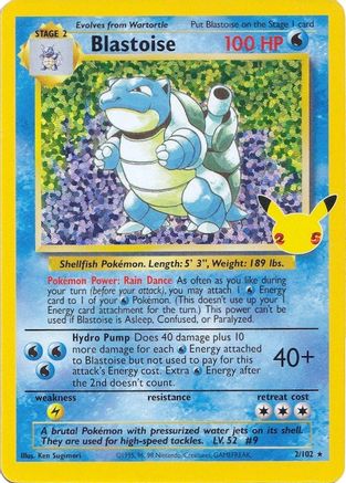 Blastoise 002/102/25 - Classic Collection - Holofoil