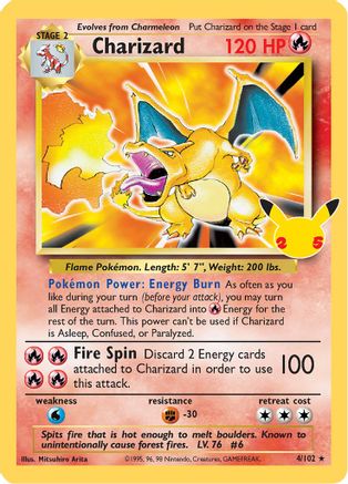 Charizard 004/102/25 - Classic Collection - Holofoil